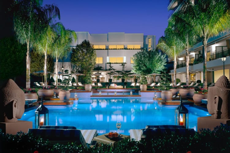 Pool and hotel